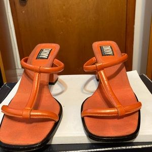 Orange sandals